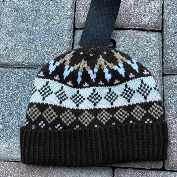 Vans MN VANS Jucti Brown Ornament Beanie Winter Fall Hat Women Men VN0A5KIR3N1 - Picture 7 of 16